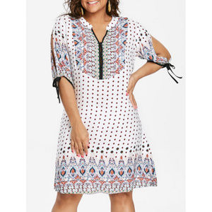 White Boho Festival 100% Cotton Dress Size XL